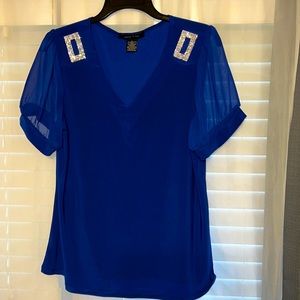 Never use. Royal blue.